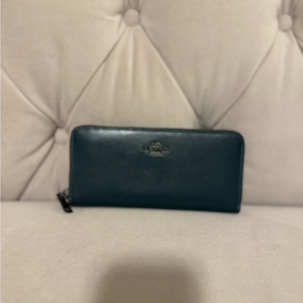 Practically New Coach Slim Zip Around Wallet